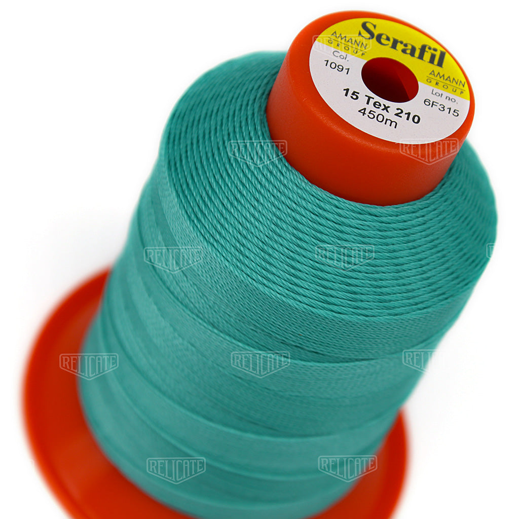 Blues/Purples Serafil Thread 15 (TEX 210) 1091 - Relicate Leather Automotive Interior Upholstery