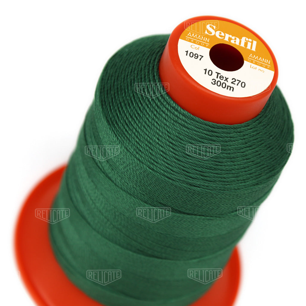 Yellows/Greens Serafil Thread 10 (TEX 270) 1097 - Relicate Leather Automotive Interior Upholstery