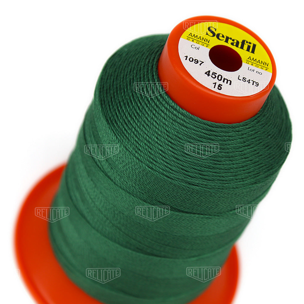 Yellows/Greens Serafil Thread 15 (TEX 210) 1097 - Relicate Leather Automotive Interior Upholstery