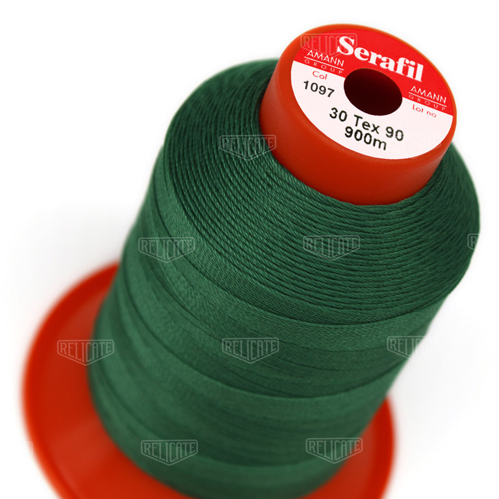 Yellows/Greens Serafil Thread 30 (TEX 90) 1097 - Relicate Leather Automotive Interior Upholstery
