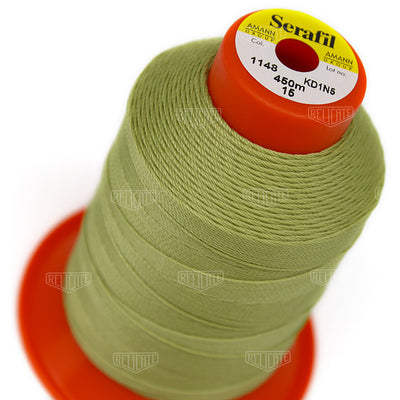 Yellows/Greens Serafil Thread 15 (TEX 210) 1148 - Relicate Leather Automotive Interior Upholstery