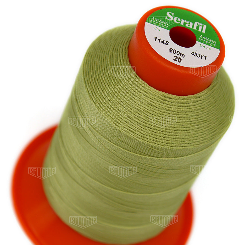 Yellows/Greens Serafil Thread 20 (TEX 135) 1148 - Relicate Leather Automotive Interior Upholstery