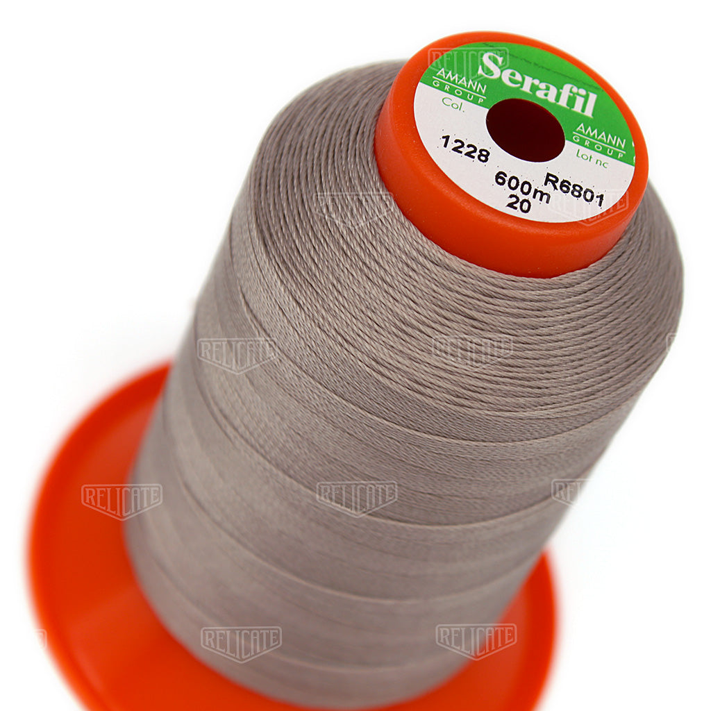 Whites/Browns Serafil Thread 20 (TEX 135) 1228 - Relicate Leather Automotive Interior Upholstery