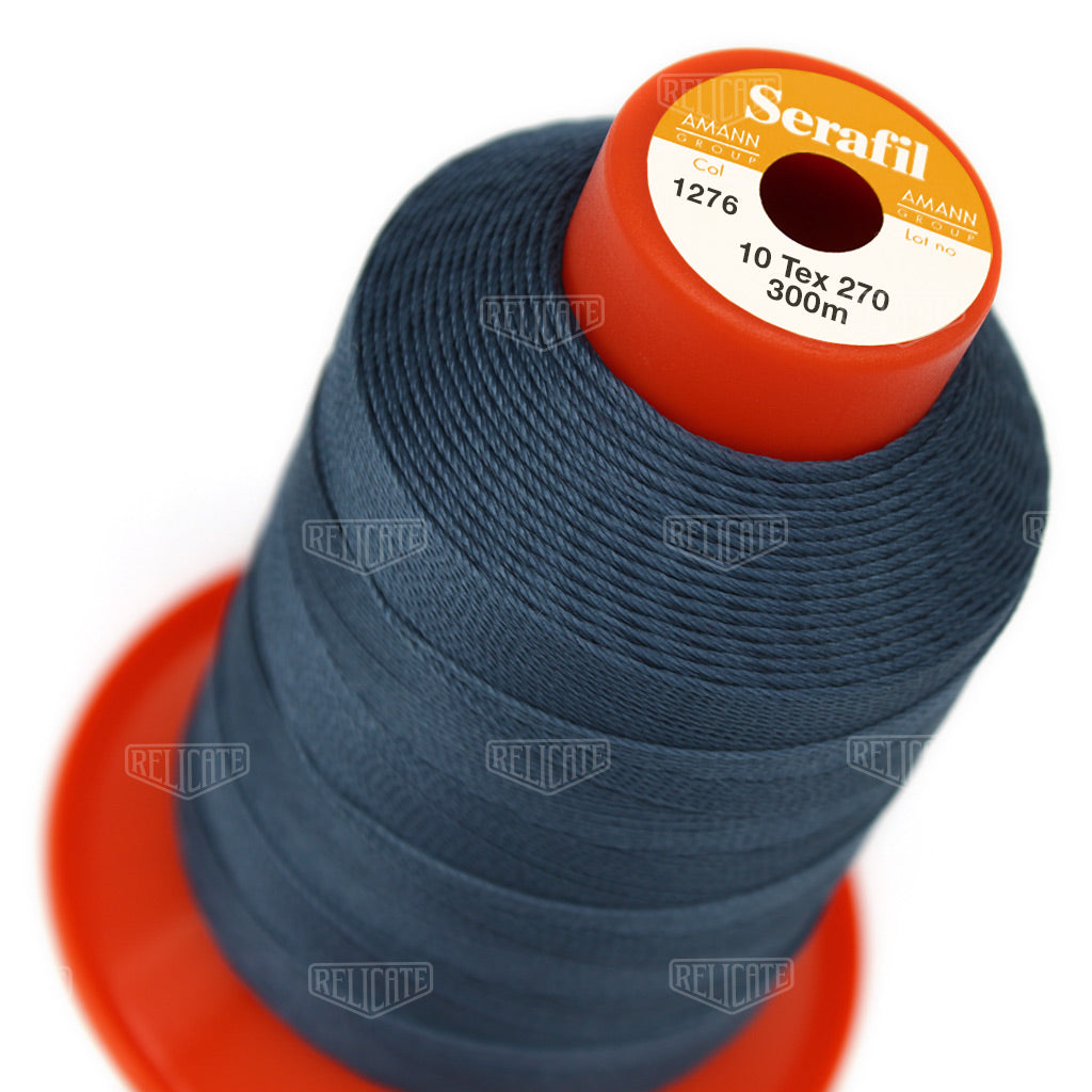 Blues/Purples Serafil Thread 10 (TEX 270) 1276 - Relicate Leather Automotive Interior Upholstery