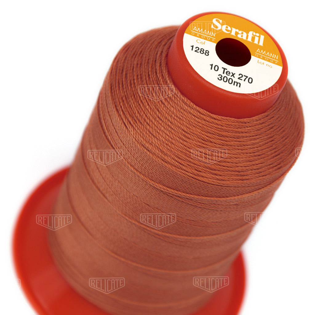 Pinks/Reds/Oranges Serafil Thread 10 (TEX 270) 1288 - Relicate Leather Automotive Interior Upholstery