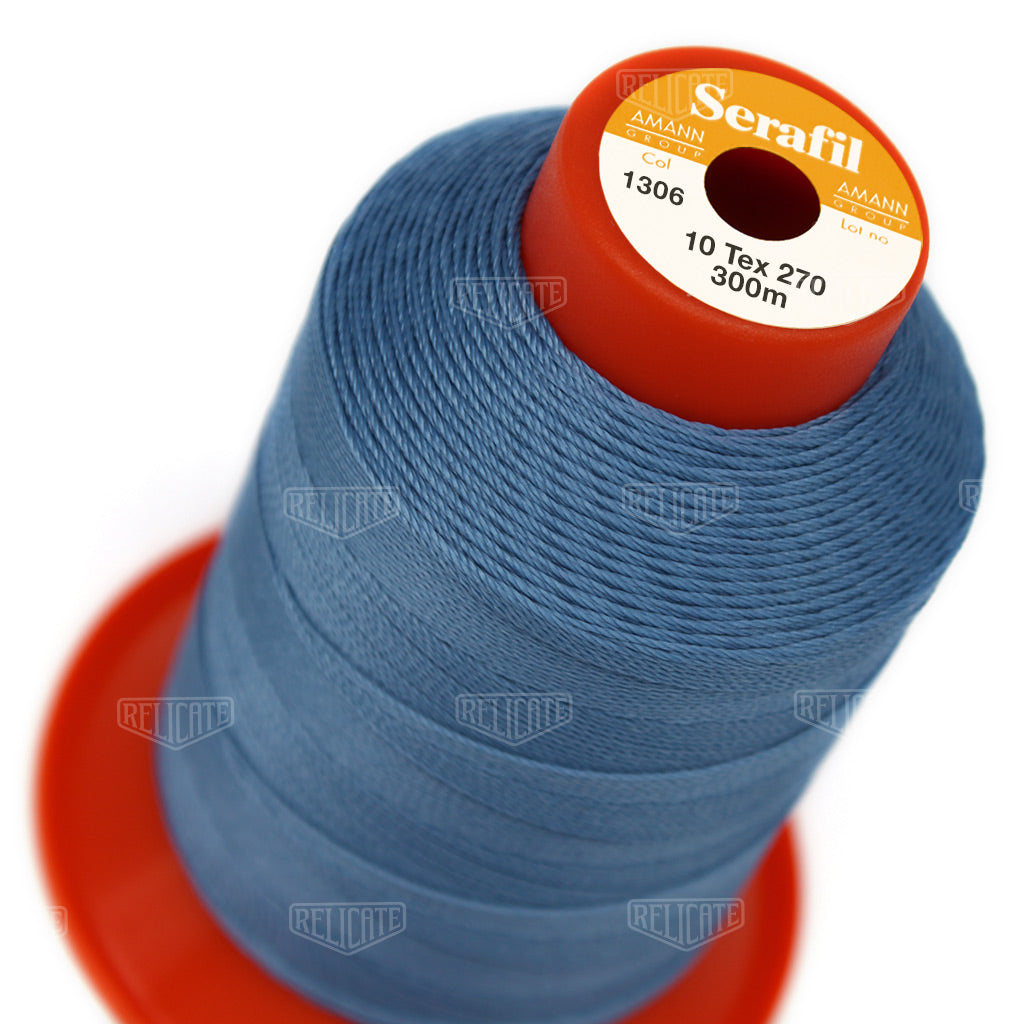 Blues/Purples Serafil Thread 10 (TEX 270) 1306 - Relicate Leather Automotive Interior Upholstery