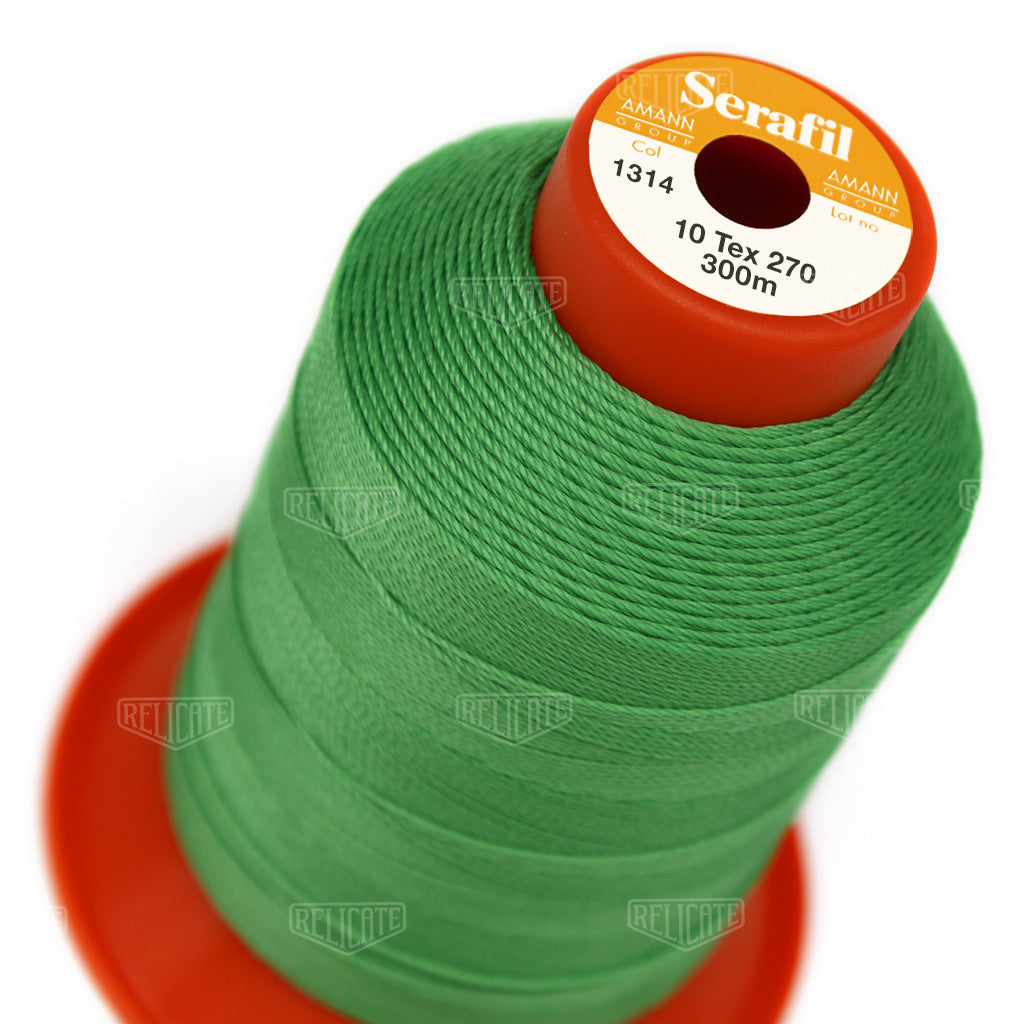 Yellows/Greens Serafil Thread 10 (TEX 270) 1314 - Relicate Leather Automotive Interior Upholstery