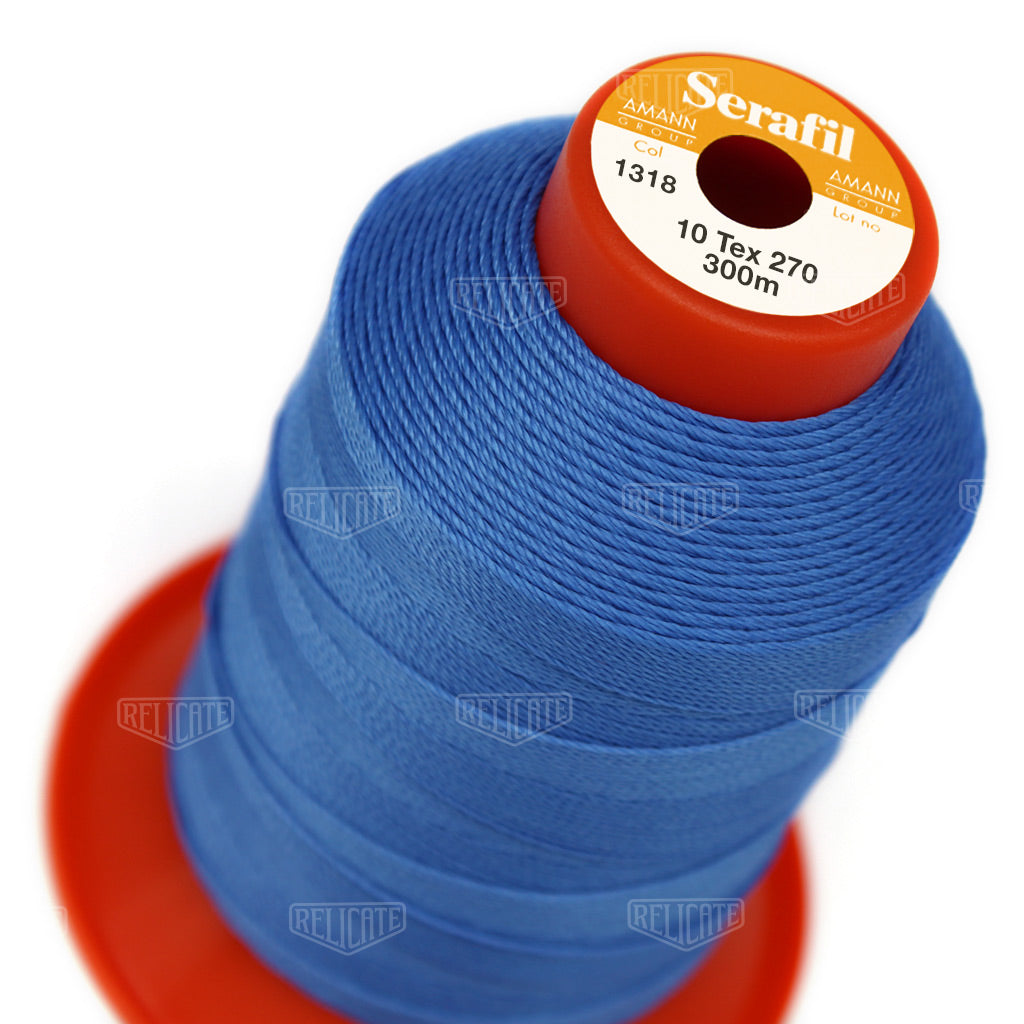 Blues/Purples Serafil Thread 10 (TEX 270) 1318 - Relicate Leather Automotive Interior Upholstery