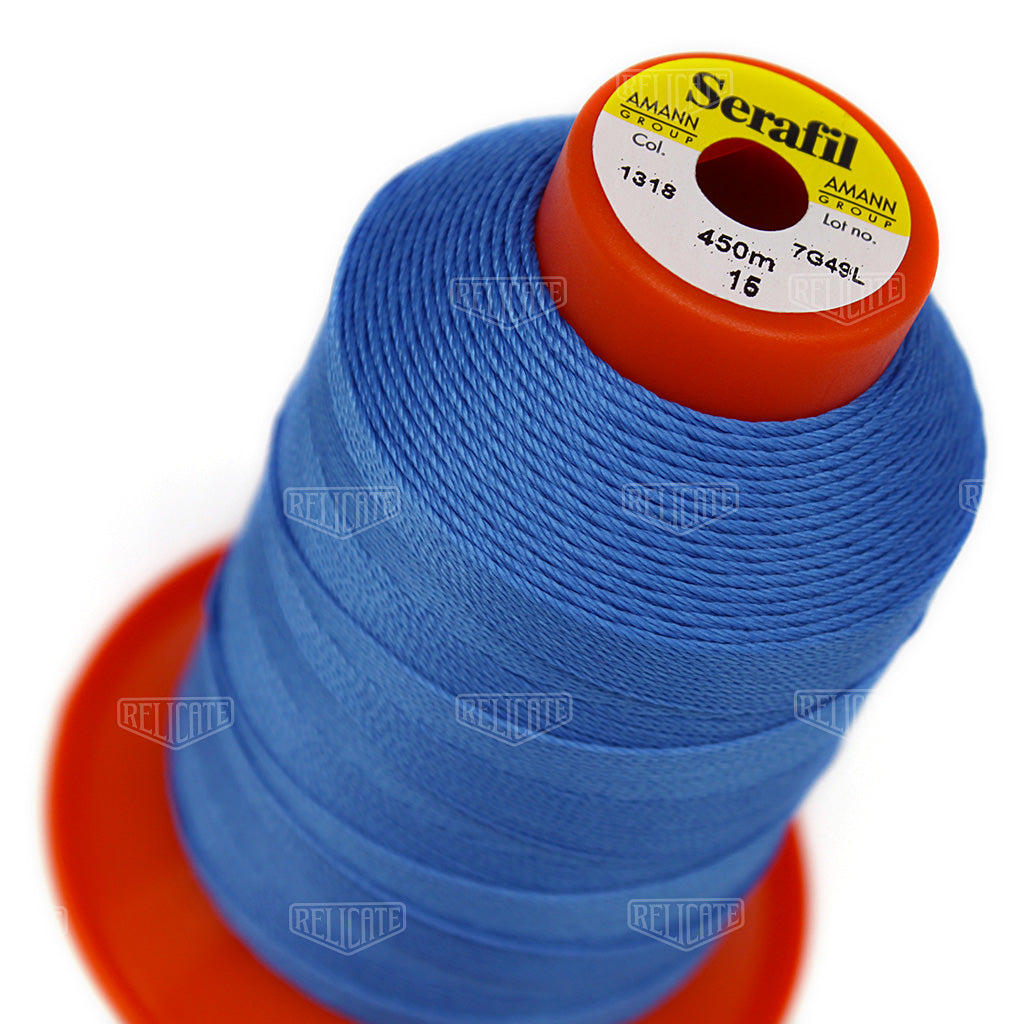 Blues/Purples Serafil Thread 15 (TEX 210) 1318 - Relicate Leather Automotive Interior Upholstery