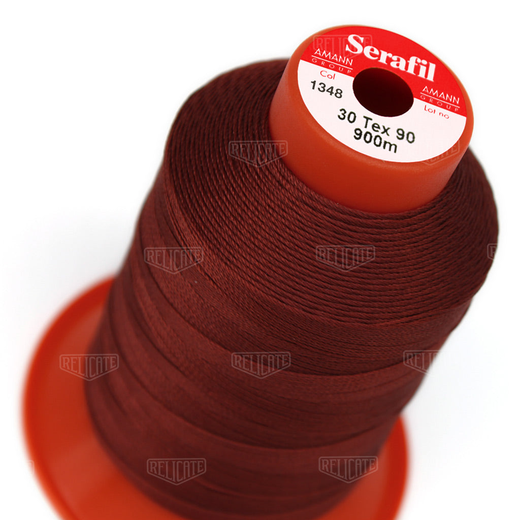 Pinks/Reds/Oranges Serafil Thread 30 (TEX 90) 1348 - Relicate Leather Automotive Interior Upholstery