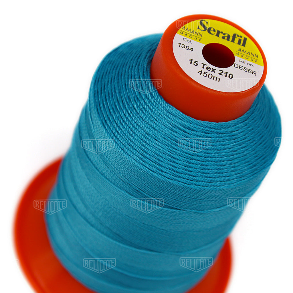 Blues/Purples Serafil Thread 15 (TEX 210) 1394 - Relicate Leather Automotive Interior Upholstery