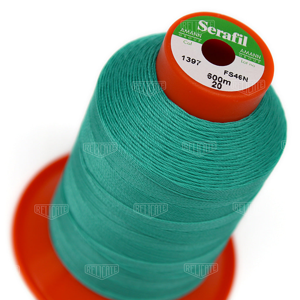 Yellows/Greens Serafil Thread 20 (TEX 135) 1397 - Relicate Leather Automotive Interior Upholstery