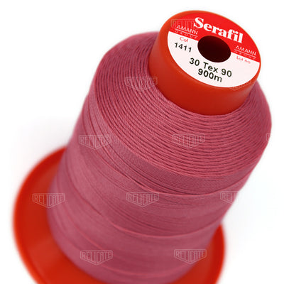 Pinks/Reds/Oranges Serafil Thread 30 (TEX 90) 1411 - Relicate Leather Automotive Interior Upholstery