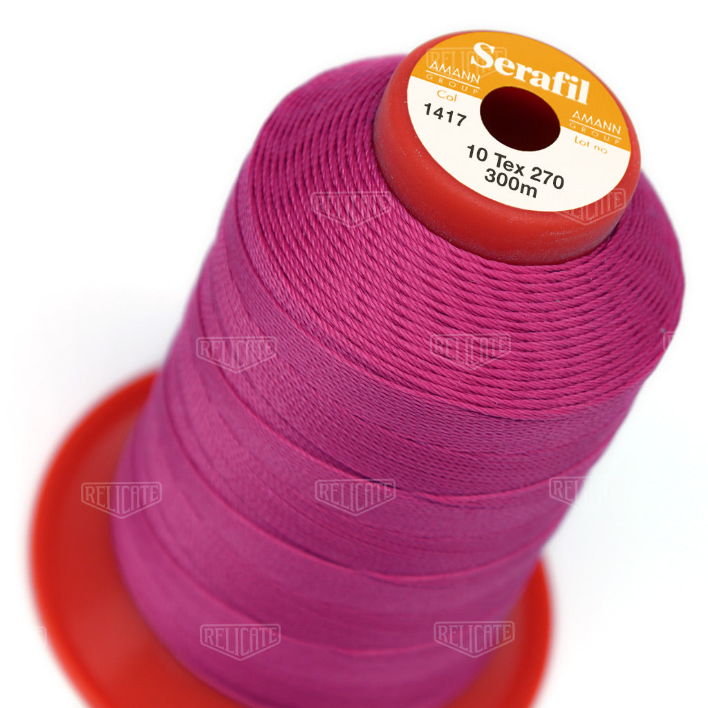 Pinks/Reds/Oranges Serafil Thread 10 (TEX 270) 1417 - Relicate Leather Automotive Interior Upholstery