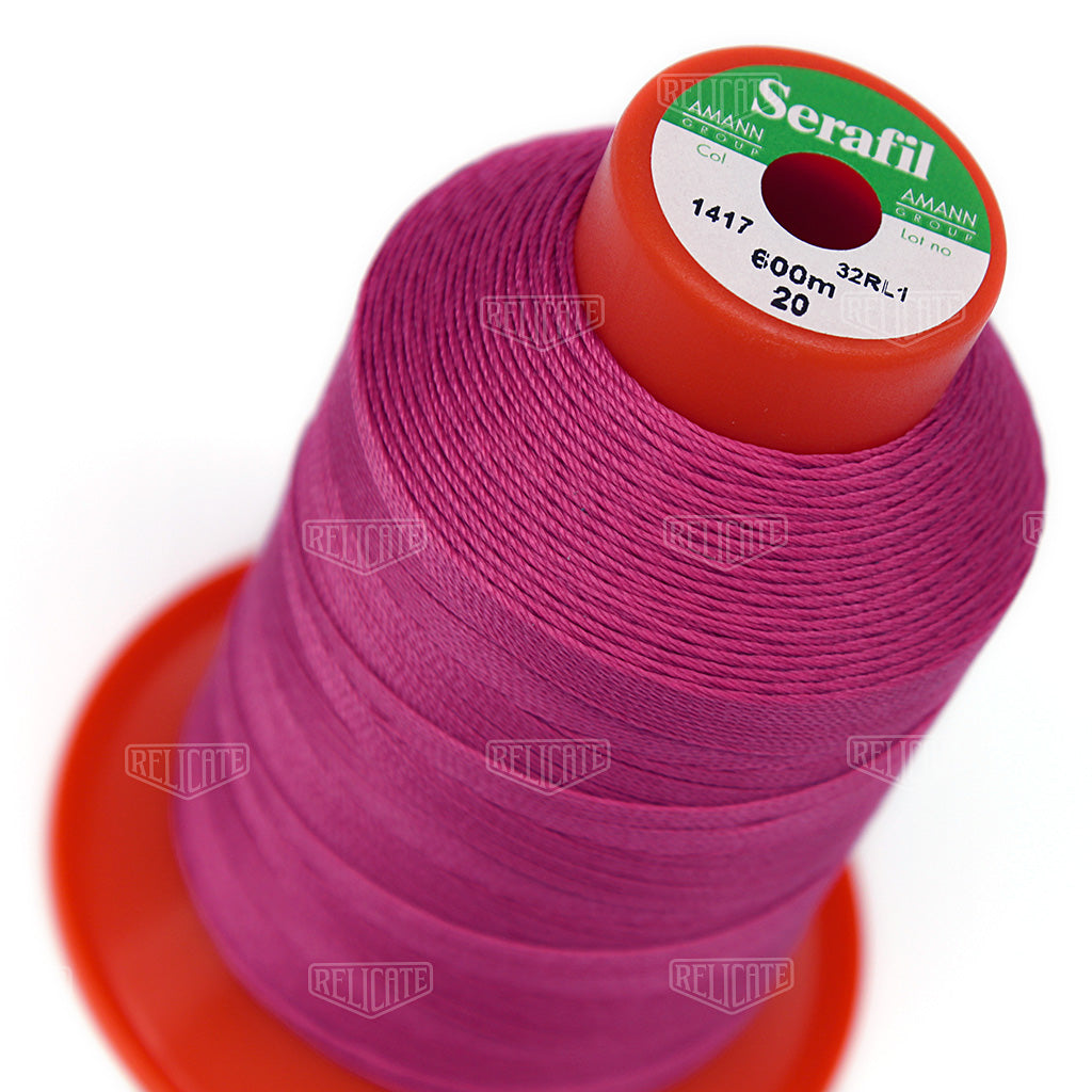 Pinks/Reds/Oranges Serafil Thread 20 (TEX 135) 1417 - Relicate Leather Automotive Interior Upholstery