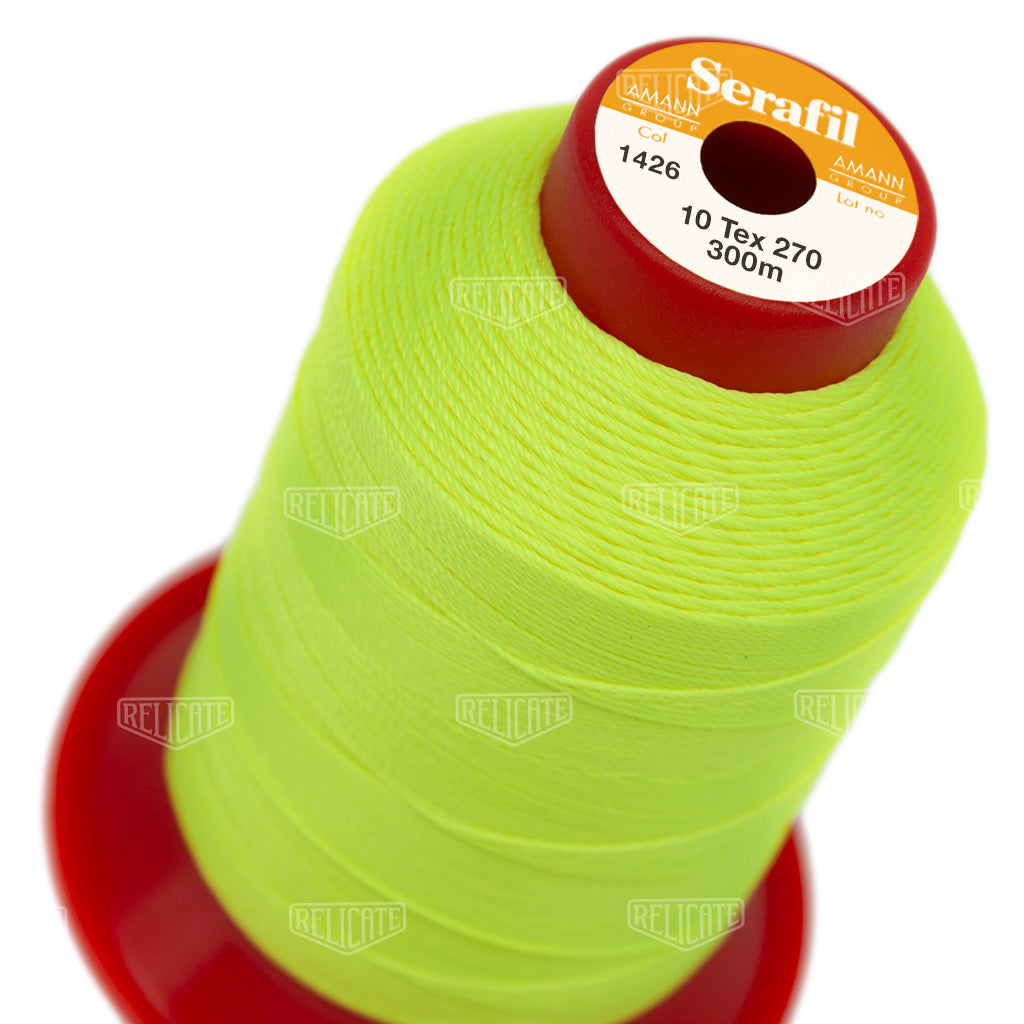 Yellows/Greens Serafil Thread 10 (TEX 270)  - Relicate Leather Automotive Interior Upholstery