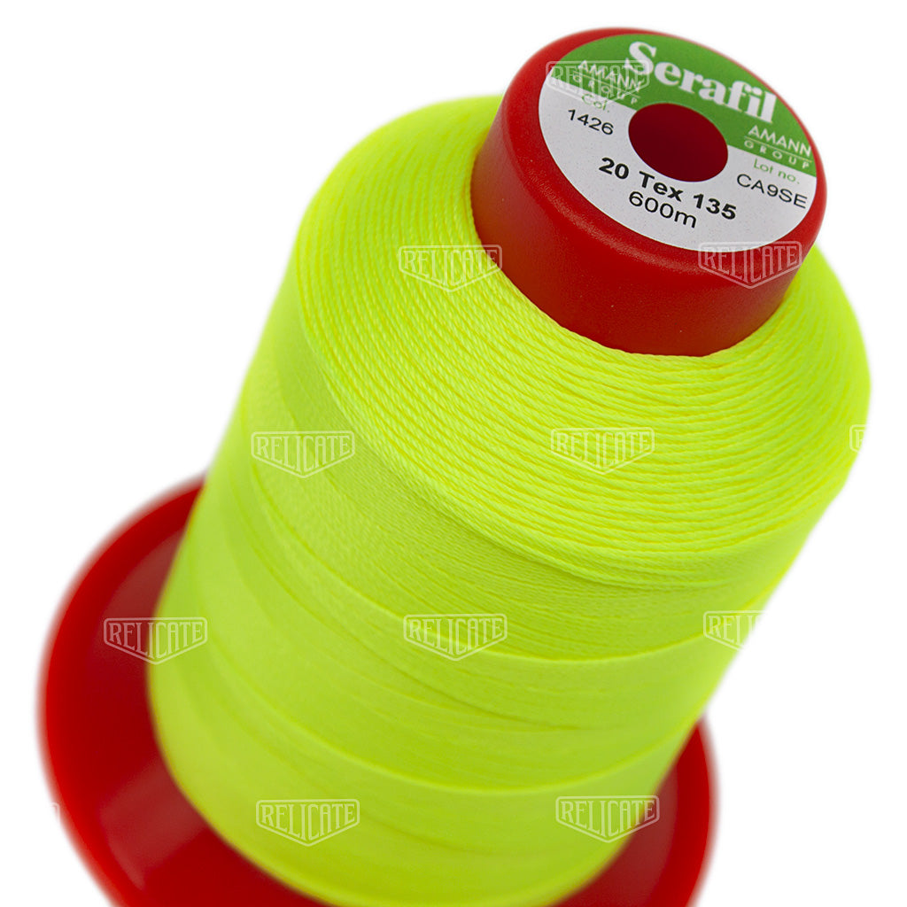Yellows/Greens Serafil Thread 20 (TEX 135) 1426 - Relicate Leather Automotive Interior Upholstery