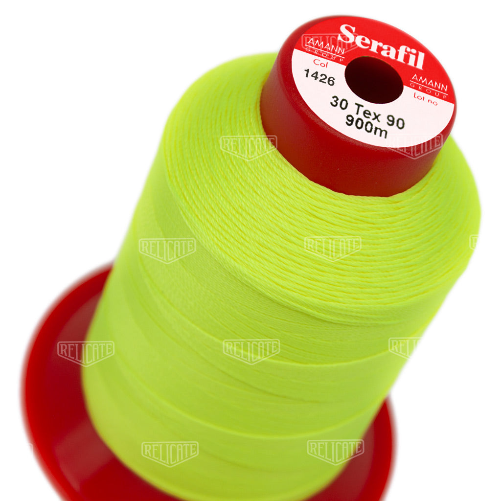 Yellows/Greens Serafil Thread 30 (TEX 90)  - Relicate Leather Automotive Interior Upholstery