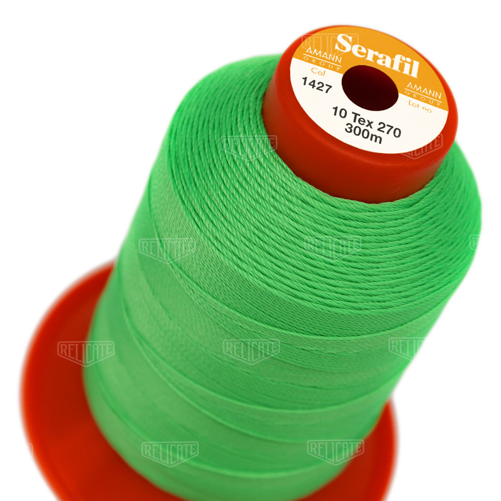 Yellows/Greens Serafil Thread 10 (TEX 270) 1427 - Relicate Leather Automotive Interior Upholstery