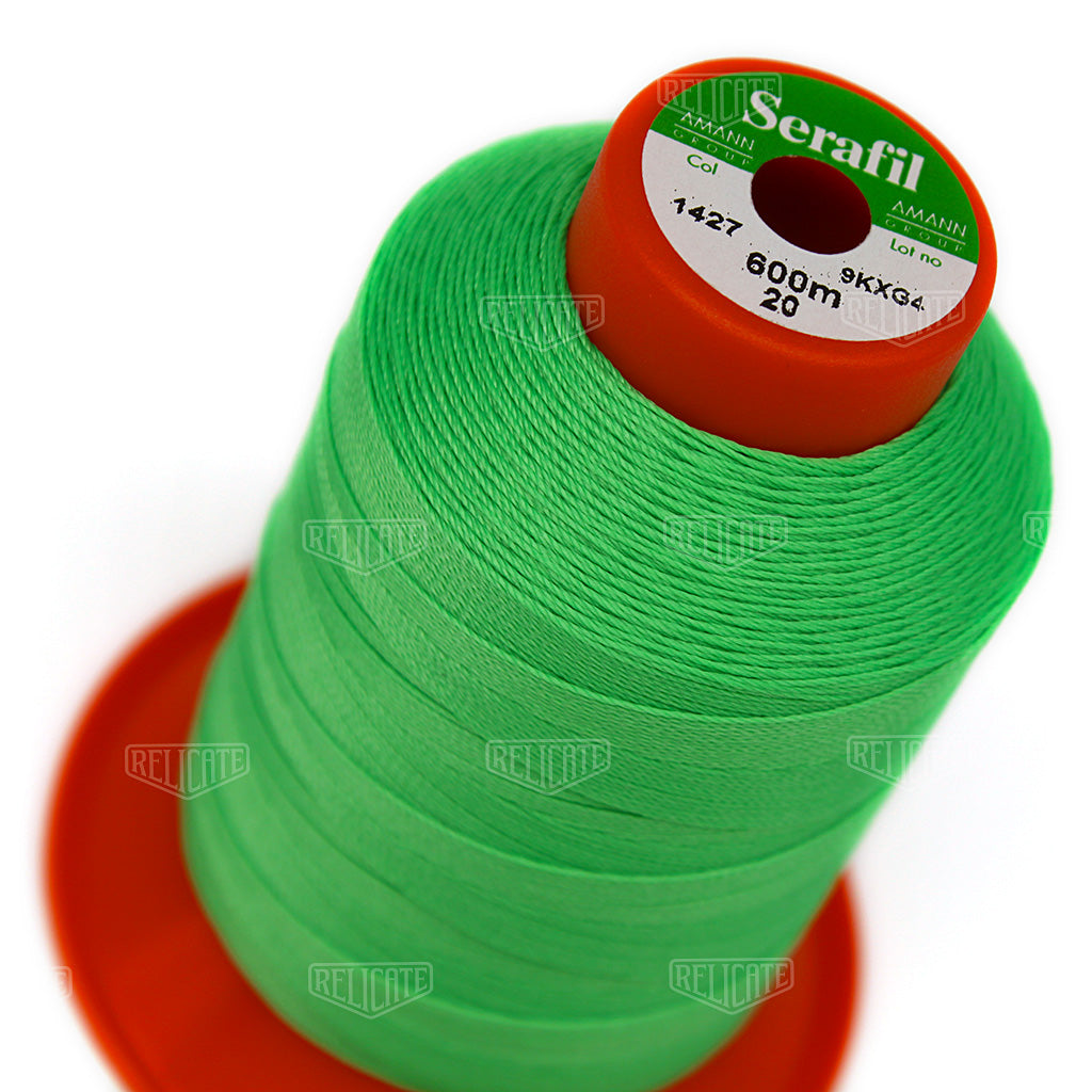 Yellows/Greens Serafil Thread 20 (TEX 135) 1427 - Relicate Leather Automotive Interior Upholstery