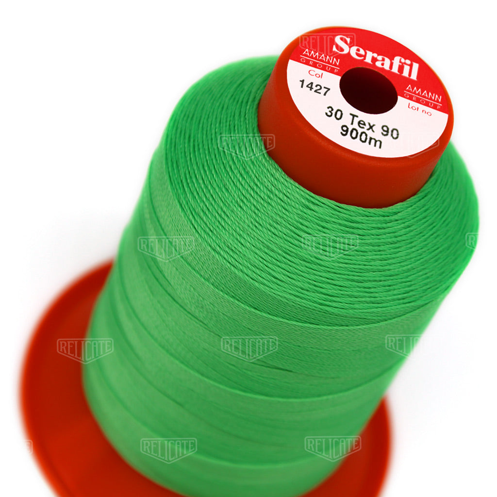 Yellows/Greens Serafil Thread 30 (TEX 90) 1427 - Relicate Leather Automotive Interior Upholstery