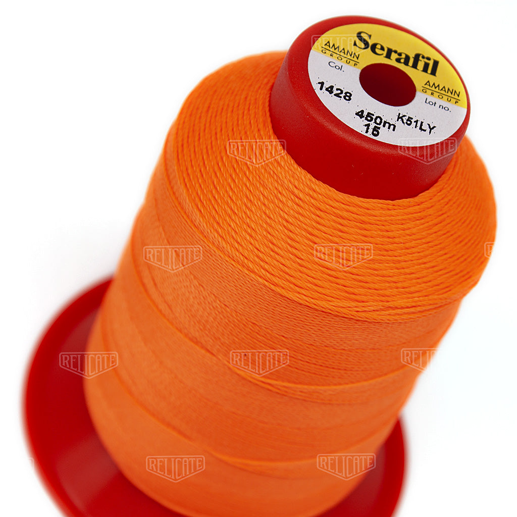 Pinks/Reds/Oranges Serafil Thread 15 (TEX 210) 1428 - Relicate Leather Automotive Interior Upholstery