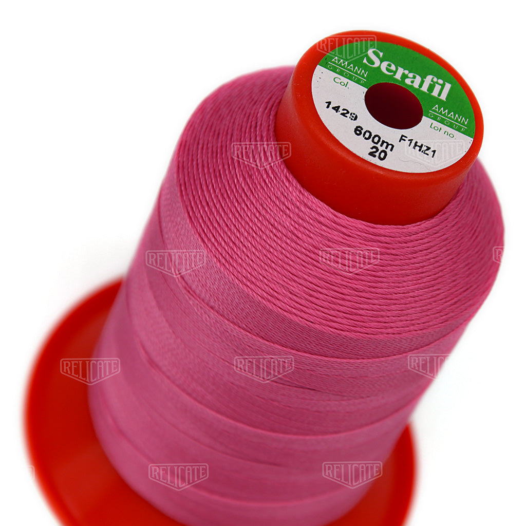 Pinks/Reds/Oranges Serafil Thread 20 (TEX 135) 1429 - Relicate Leather Automotive Interior Upholstery