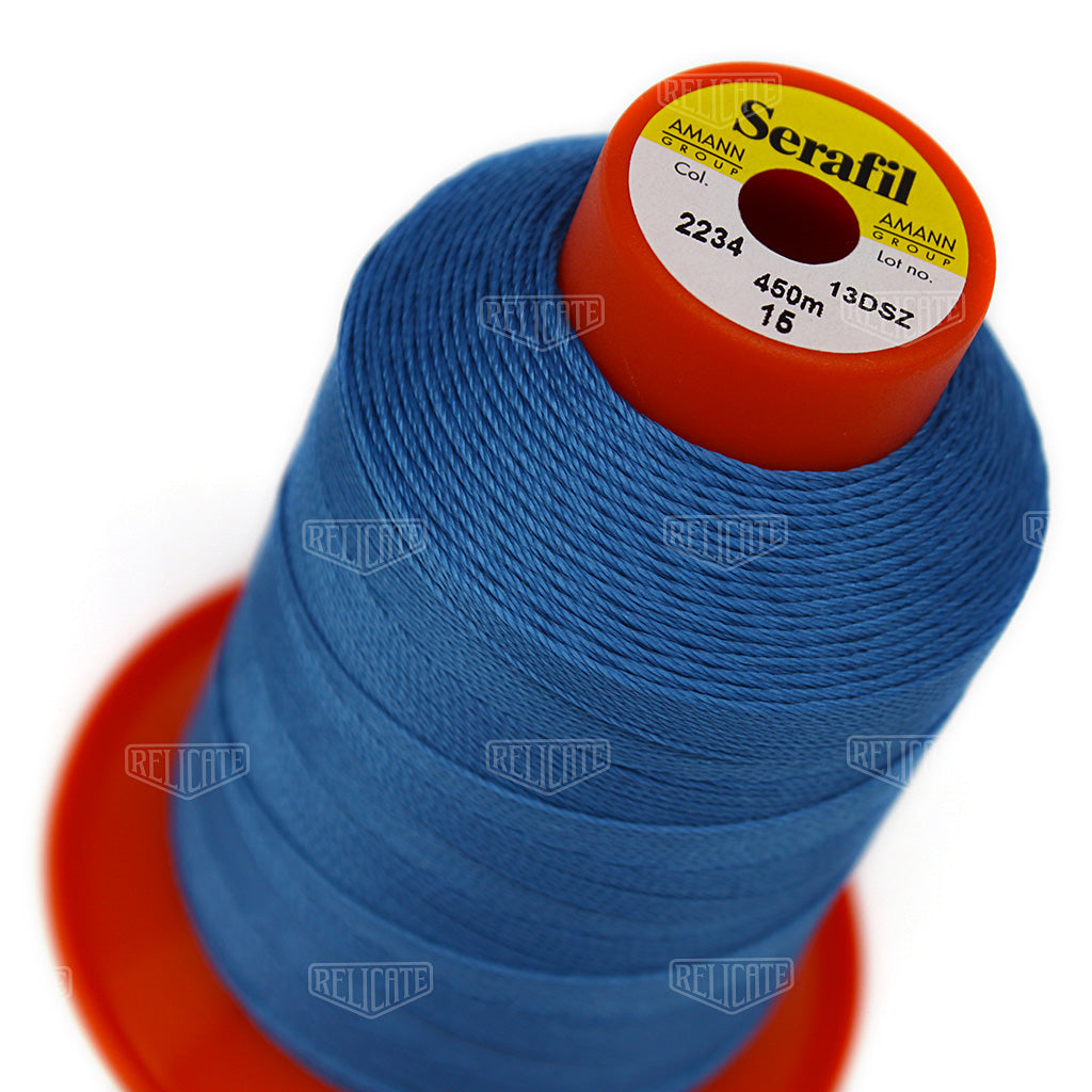 Blues/Purples Serafil Thread 15 (TEX 210) 2234 - Relicate Leather Automotive Interior Upholstery