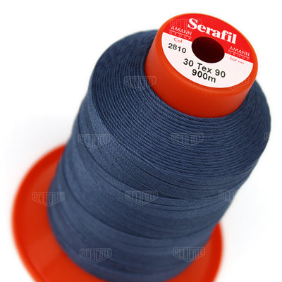 Blues/Purples Serafil Thread 30 (TEX 90) 2810 - Relicate Leather Automotive Interior Upholstery