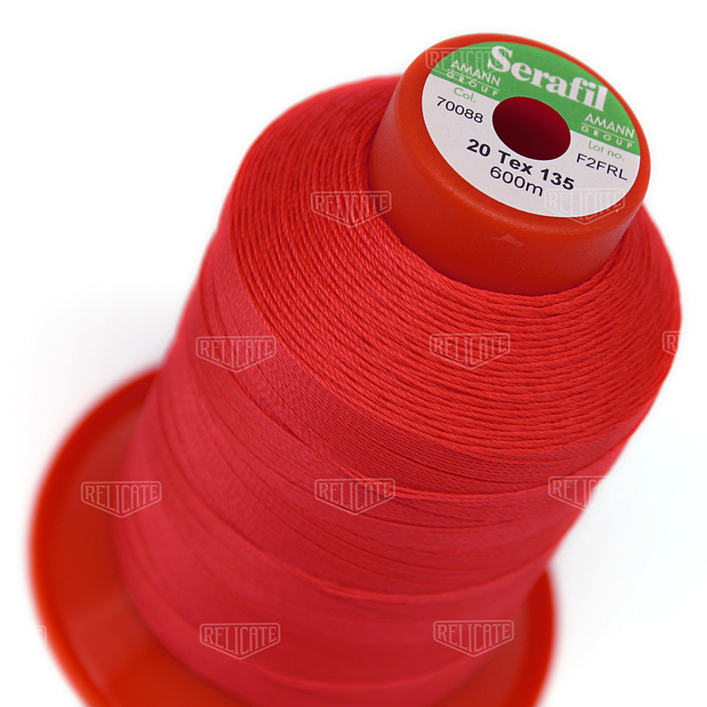 Pinks/Reds/Oranges Serafil Thread 20 (TEX 135) 70088 - Relicate Leather Automotive Interior Upholstery
