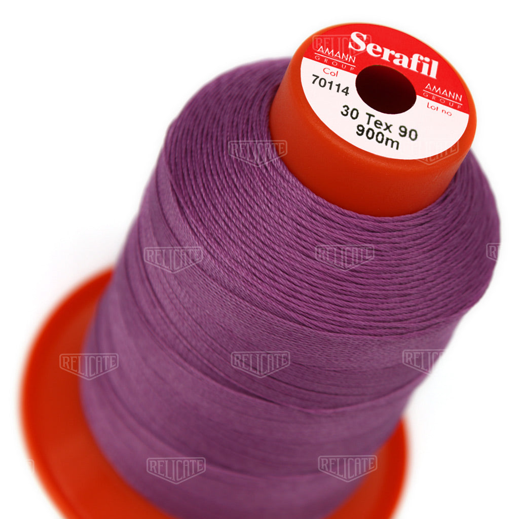 Blues/Purples Serafil Thread 30 (TEX 90) 70114 - Relicate Leather Automotive Interior Upholstery
