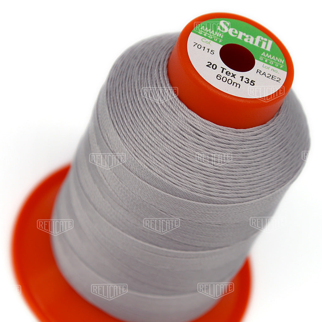 Greys/Blacks Serafil Thread 20 (TEX 135) 70115 - Relicate Leather Automotive Interior Upholstery