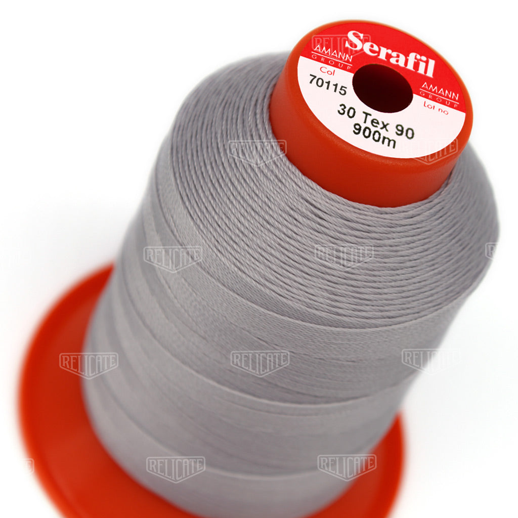 Greys/Blacks Serafil Thread 30 (TEX 90) 70115 - Relicate Leather Automotive Interior Upholstery