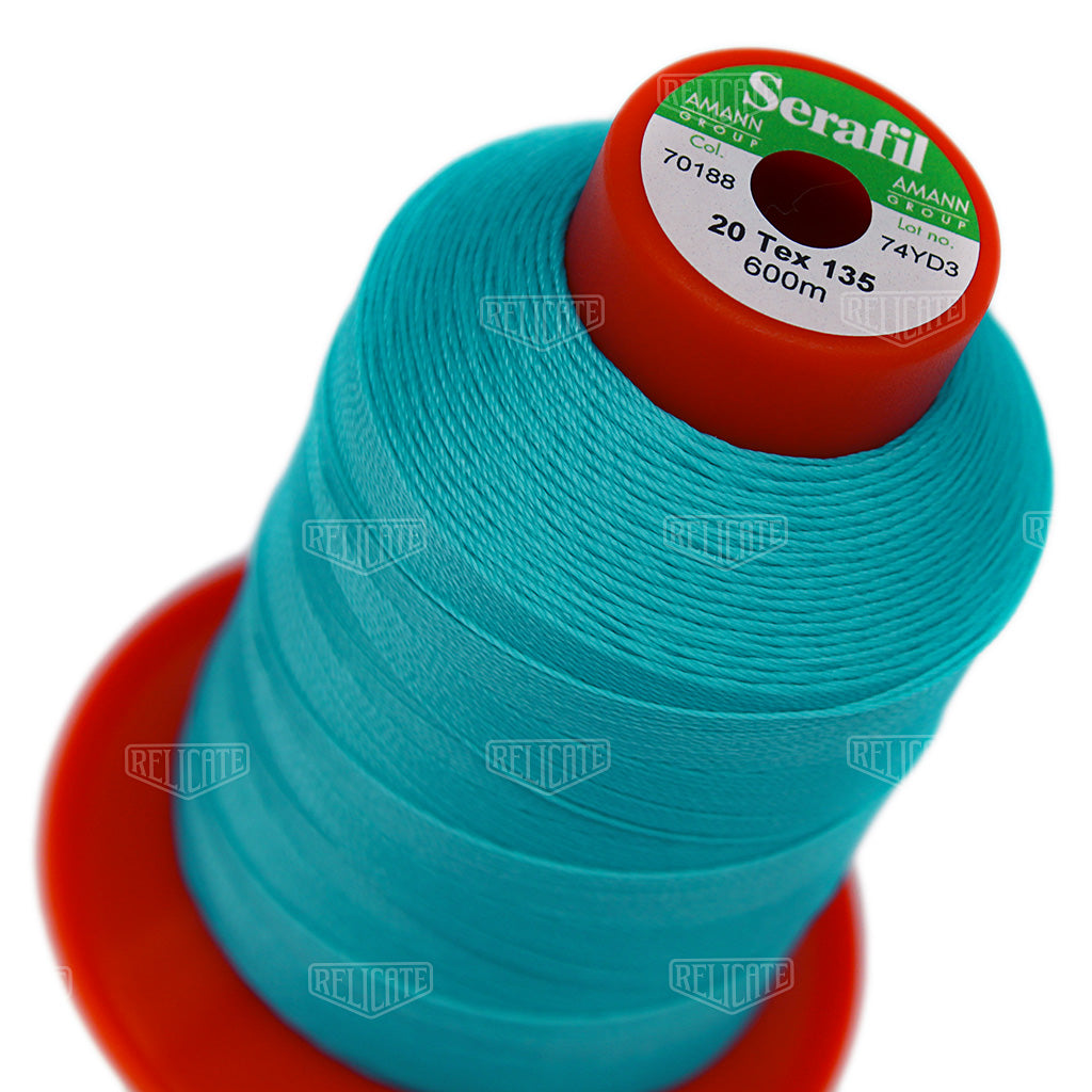 Blues/Purples Serafil Thread 20 (TEX 135) 70188 - Relicate Leather Automotive Interior Upholstery