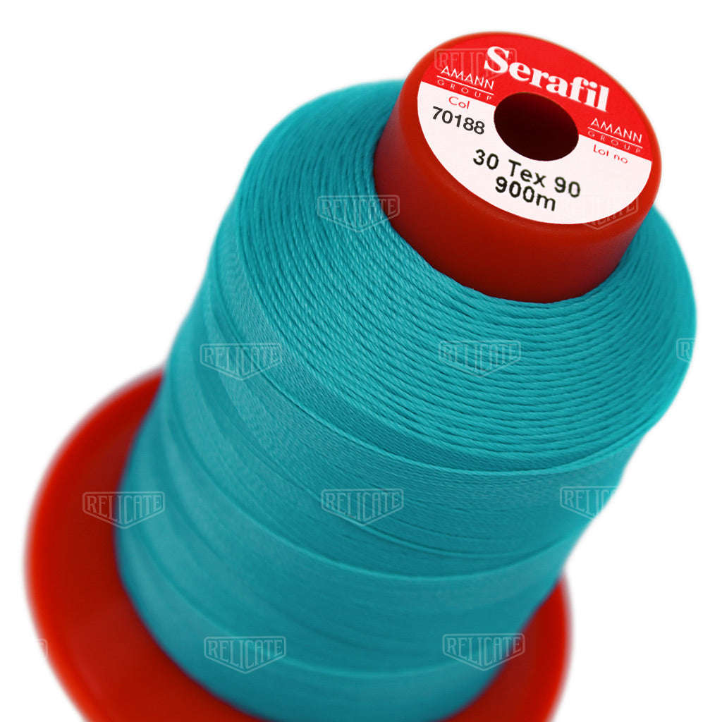 Blues/Purples Serafil Thread 30 (TEX 90) 70188 - Relicate Leather Automotive Interior Upholstery