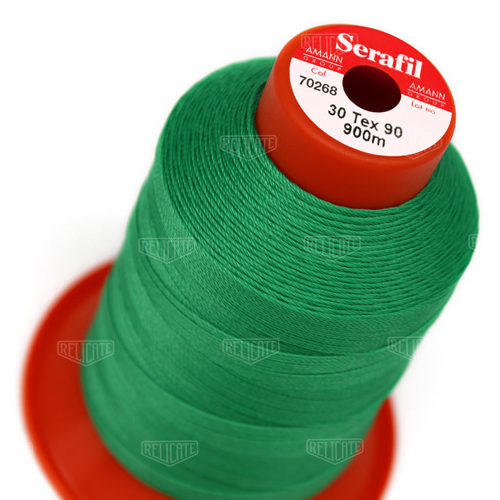 Yellows/Greens Serafil Thread 30 (TEX 90) 70268 - Relicate Leather Automotive Interior Upholstery