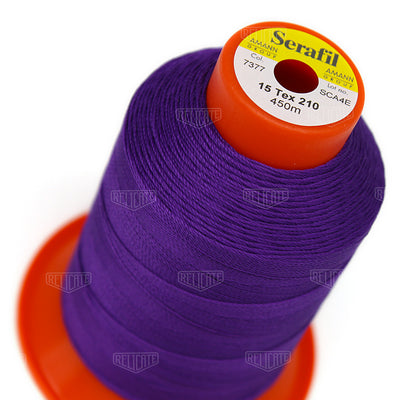 Blues/Purples Serafil Thread 15 (TEX 210) 7377 - Relicate Leather Automotive Interior Upholstery