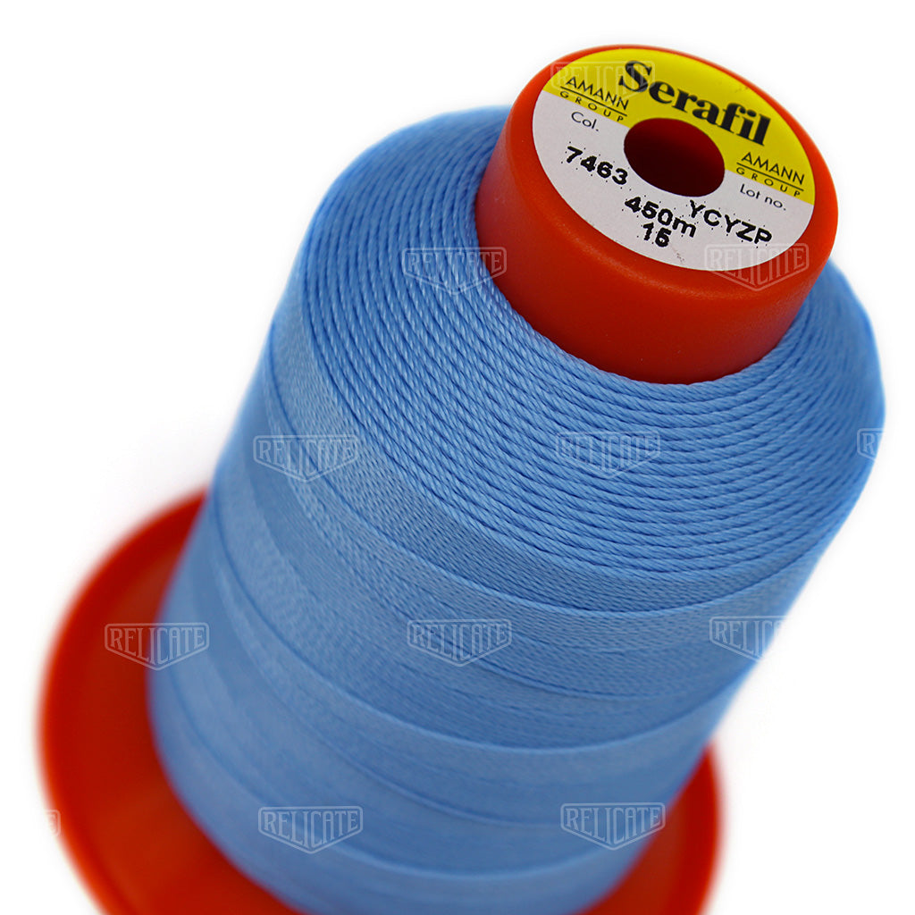 Blues/Purples Serafil Thread 15 (TEX 210) 7463 - Relicate Leather Automotive Interior Upholstery