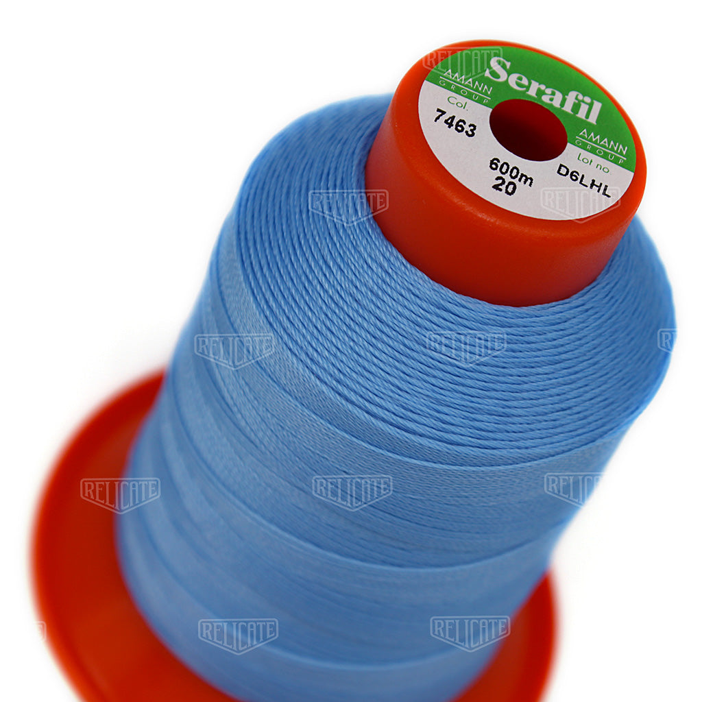 Blues/Purples Serafil Thread 20 (TEX 135) 7463 - Relicate Leather Automotive Interior Upholstery