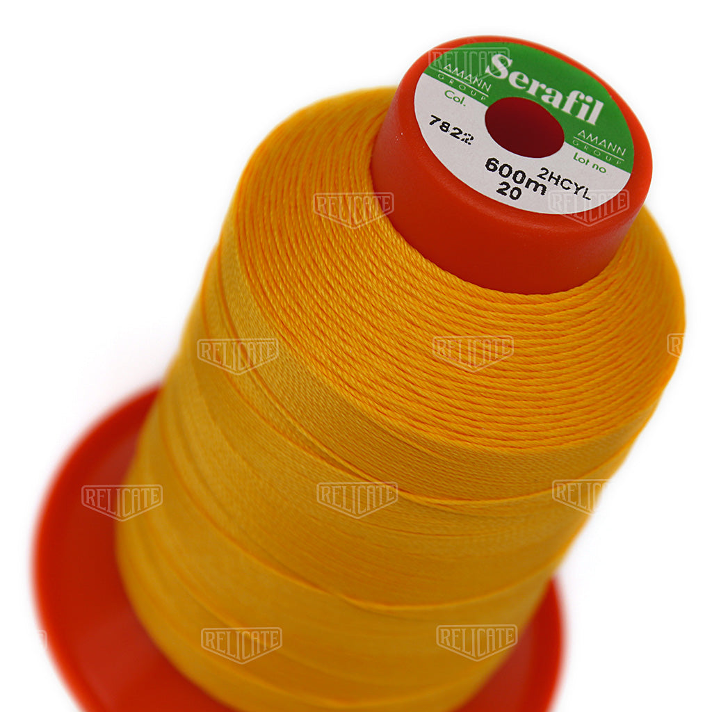 Yellows/Greens Serafil Thread 20 (TEX 135) 7822 - Relicate Leather Automotive Interior Upholstery