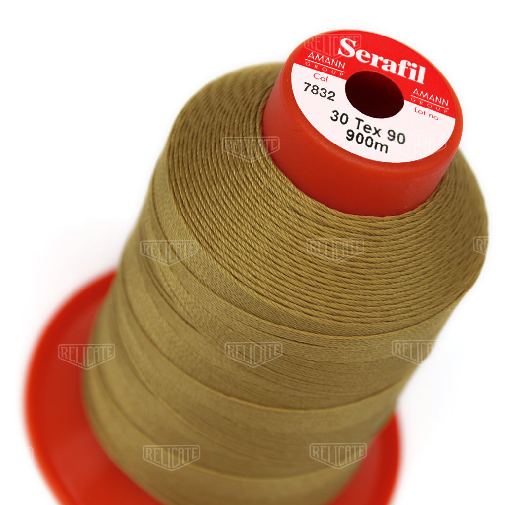 Yellows/Greens Serafil Thread 30 (TEX 90) 7832 - Relicate Leather Automotive Interior Upholstery