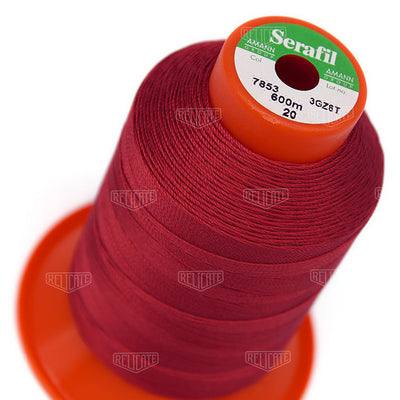 Pinks/Reds/Oranges Serafil Thread 20 (TEX 135) 7853 - Relicate Leather Automotive Interior Upholstery