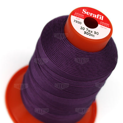 Blues/Purples Serafil Thread 30 (TEX 90) 7930 - Relicate Leather Automotive Interior Upholstery