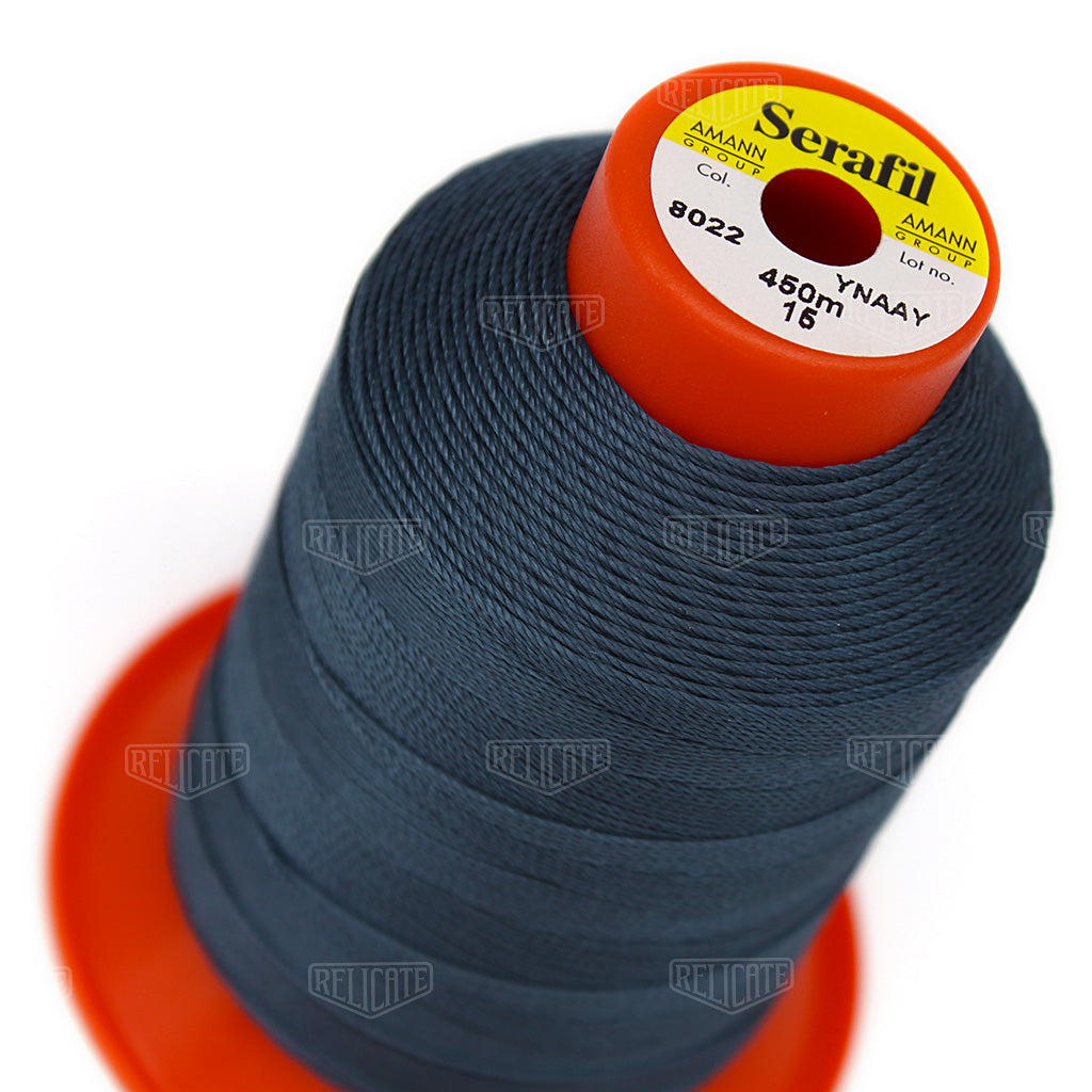 Blues/Purples Serafil Thread 15 (TEX 210) 8022 - Relicate Leather Automotive Interior Upholstery