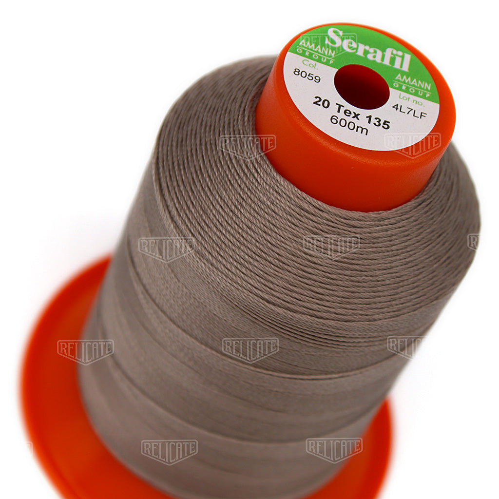 Whites/Browns Serafil Thread 20 (TEX 135) 8059 - Relicate Leather Automotive Interior Upholstery