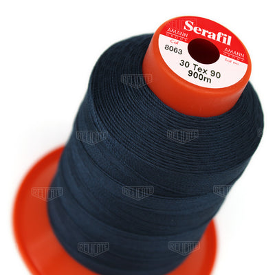 Blues/Purples Serafil Thread 30 (TEX 90) 8063 - Relicate Leather Automotive Interior Upholstery