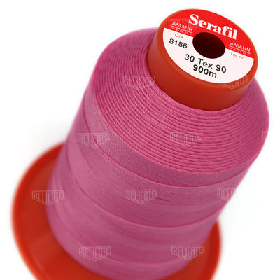 Pinks/Reds/Oranges Serafil Thread 30 (TEX 90) 8186 - Relicate Leather Automotive Interior Upholstery