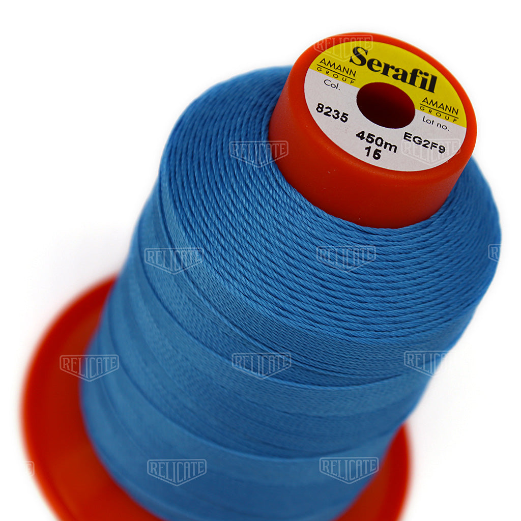 Blues/Purples Serafil Thread 15 (TEX 210) 8235 - Relicate Leather Automotive Interior Upholstery