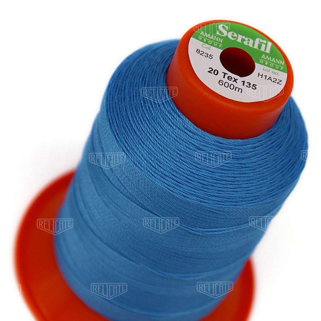 Blues/Purples Serafil Thread 20 (TEX 135) 8235 - Relicate Leather Automotive Interior Upholstery