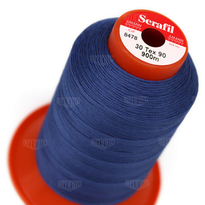 Blues/Purples Serafil Thread 30 (TEX 90) 8478 - Relicate Leather Automotive Interior Upholstery